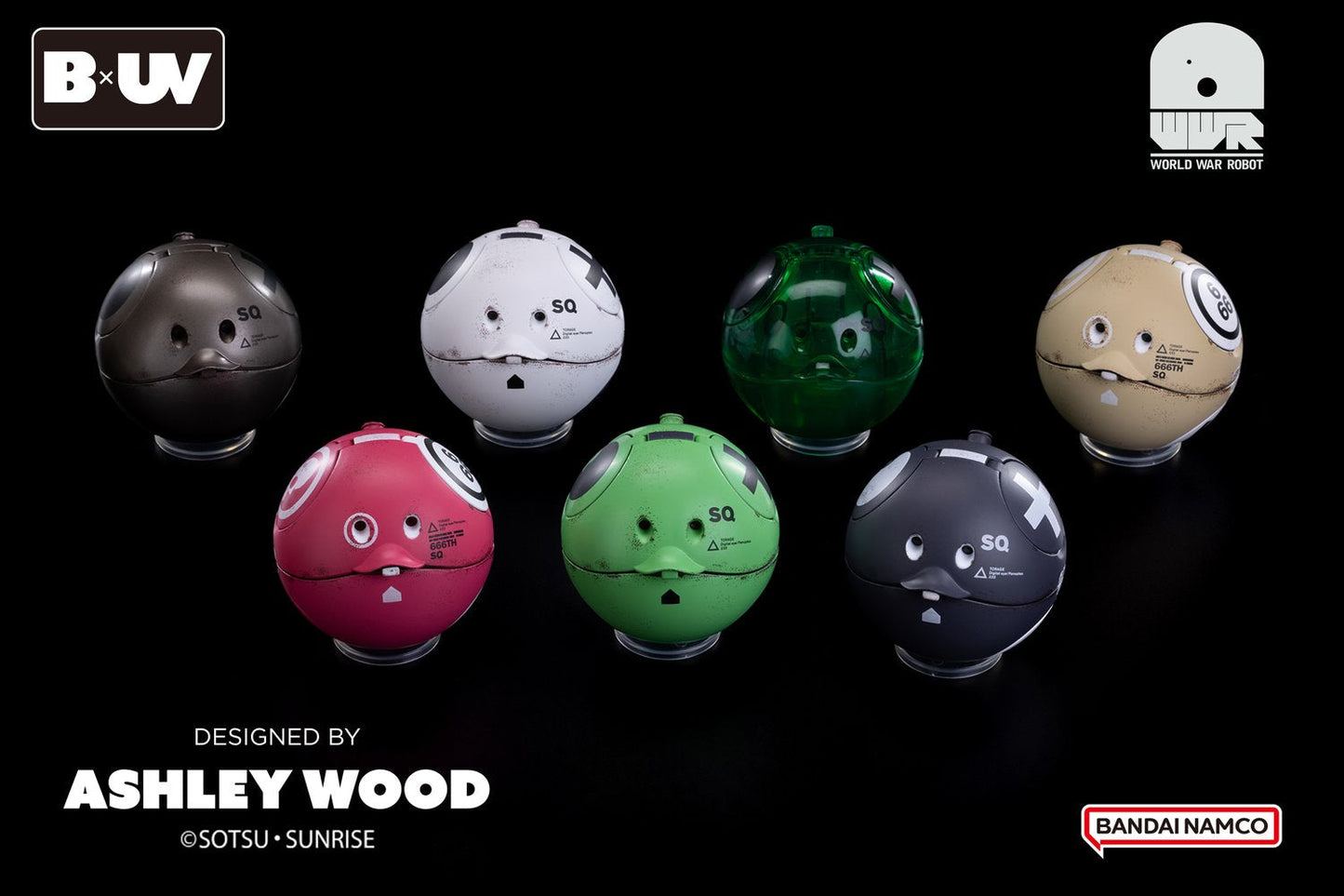 Gundam Haro x World War Robot Square a.k.a. Squaro by Ashley Wood