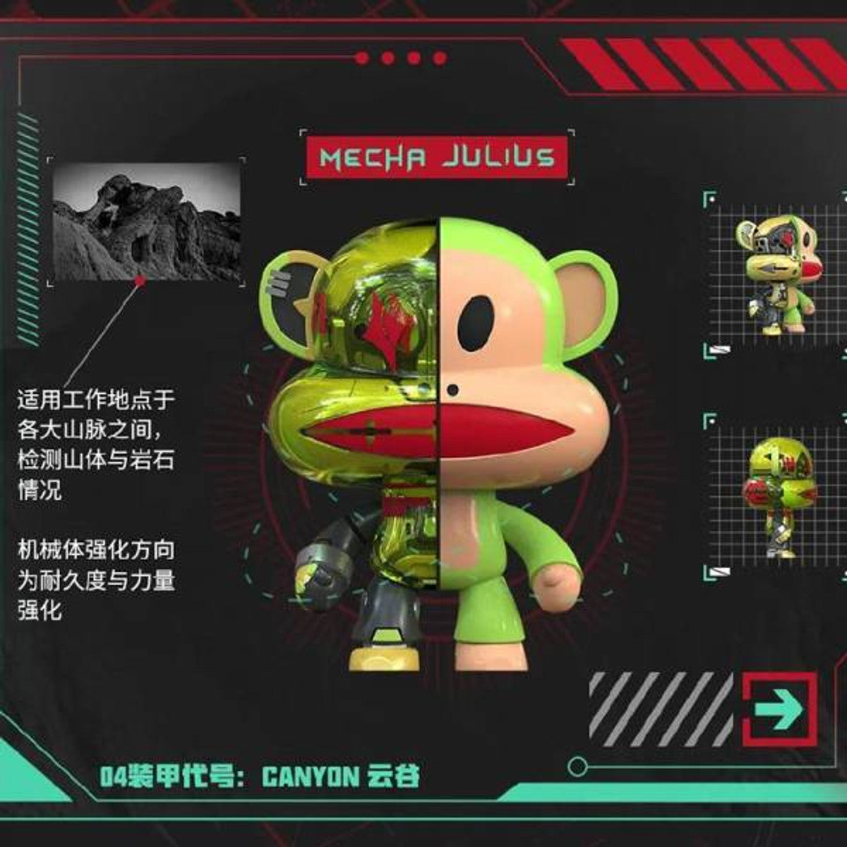 Mecha Julius Series Blind Box by Paul Frank