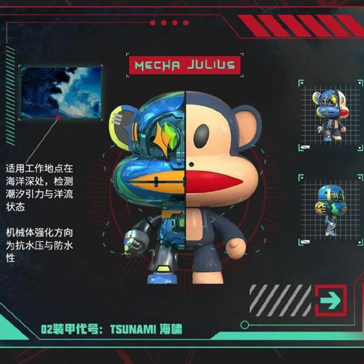 Mecha Julius Series Blind Box by Paul Frank