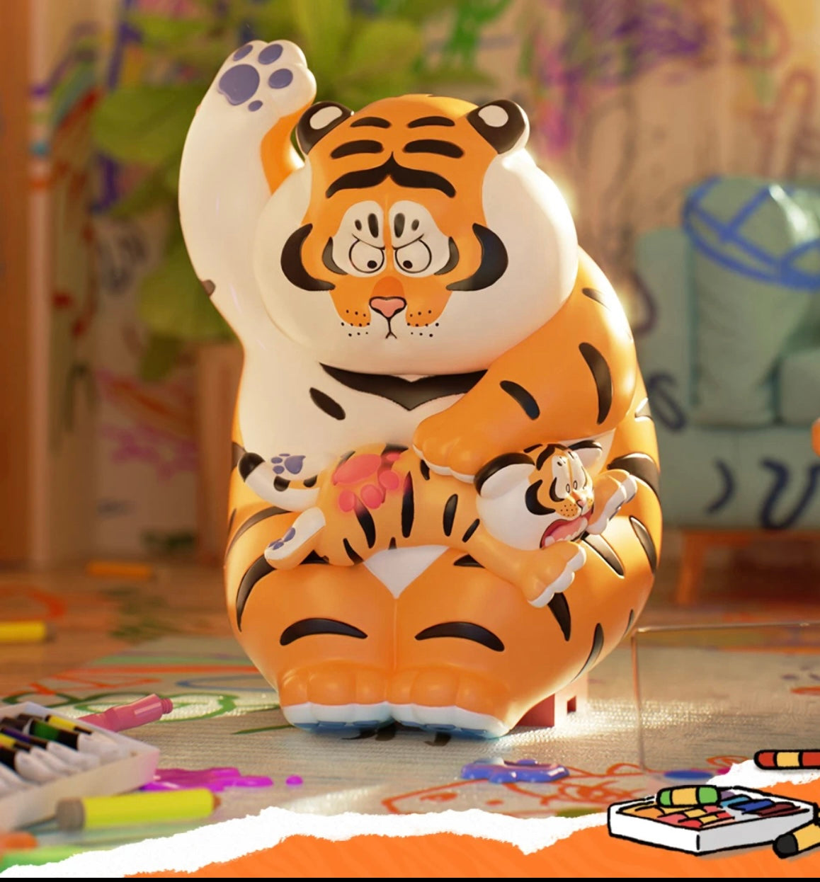 I Am Not Fat Tiger Fatherly Love Blind Box by Bu2ma